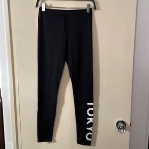 High Waist Black Tokyo Spandex Leggings